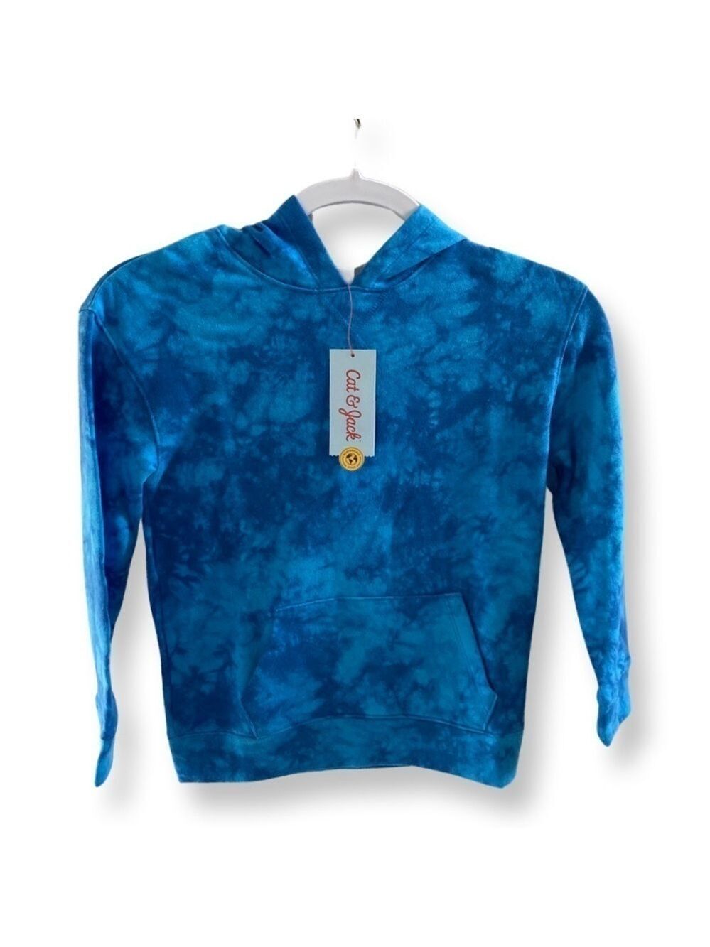 NWT Kids Cat & Jack Tie Dye Hooded Sweatshirt Size Small (6/7)